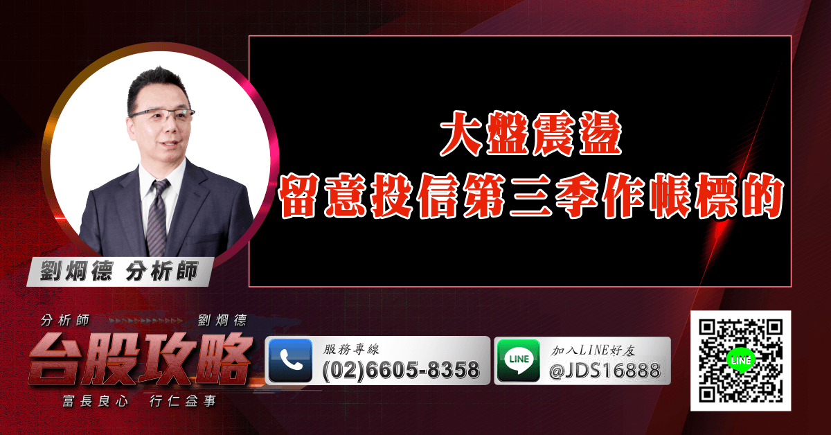 大盤震盪 留意投信第三季作帳標的 (圖)