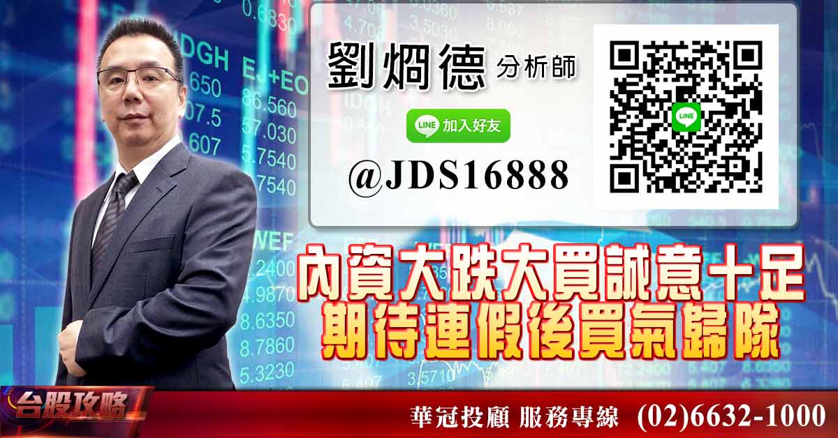 內資大跌大買誠意十足 期待連假後買氣歸隊 (圖)