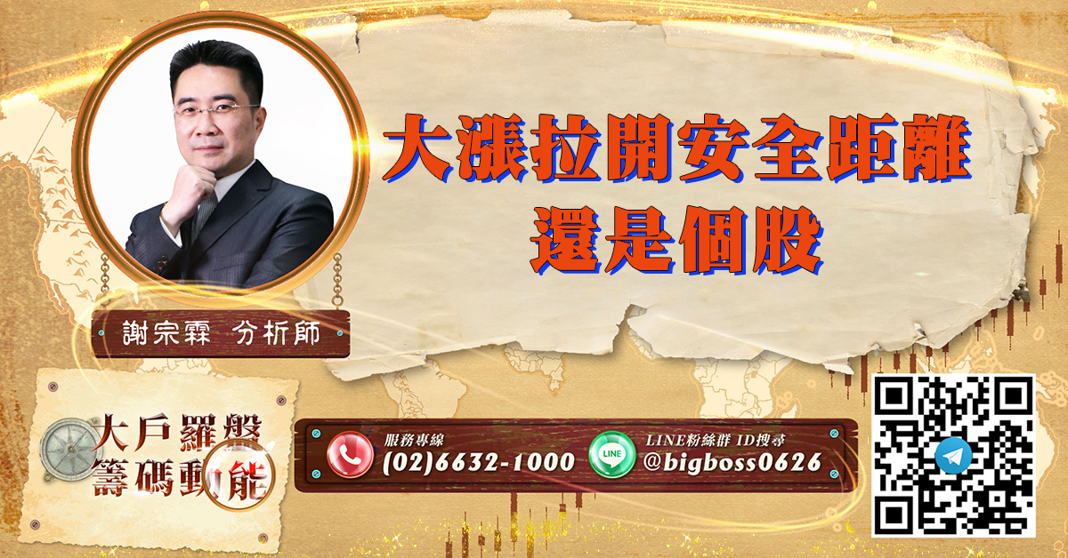 大漲拉開安全距離 還是個股 (圖)