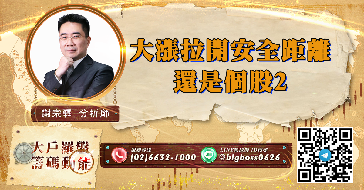 大漲拉開安全距離 還是個股2 (圖)