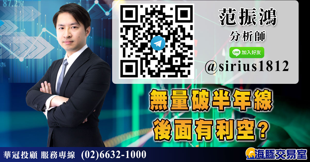 無量破半年線 後面有利空? (圖)