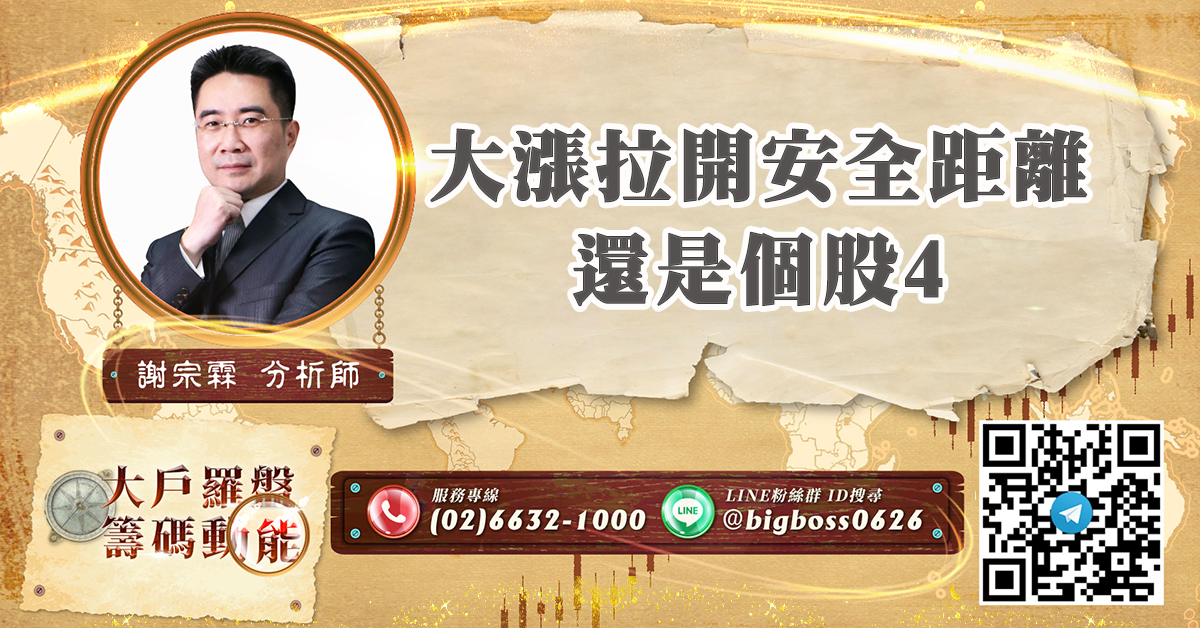 大漲拉開安全距離 還是個股4 (圖)