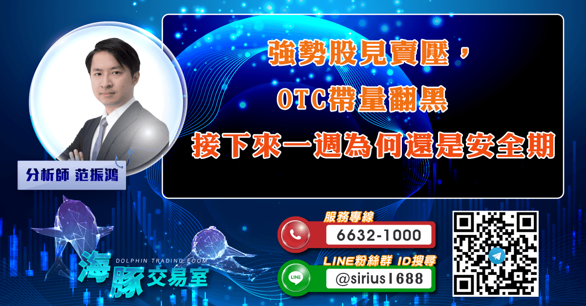 強勢股見賣壓,OTC帶量翻黑 接下來一週為何還是安全期 (圖)