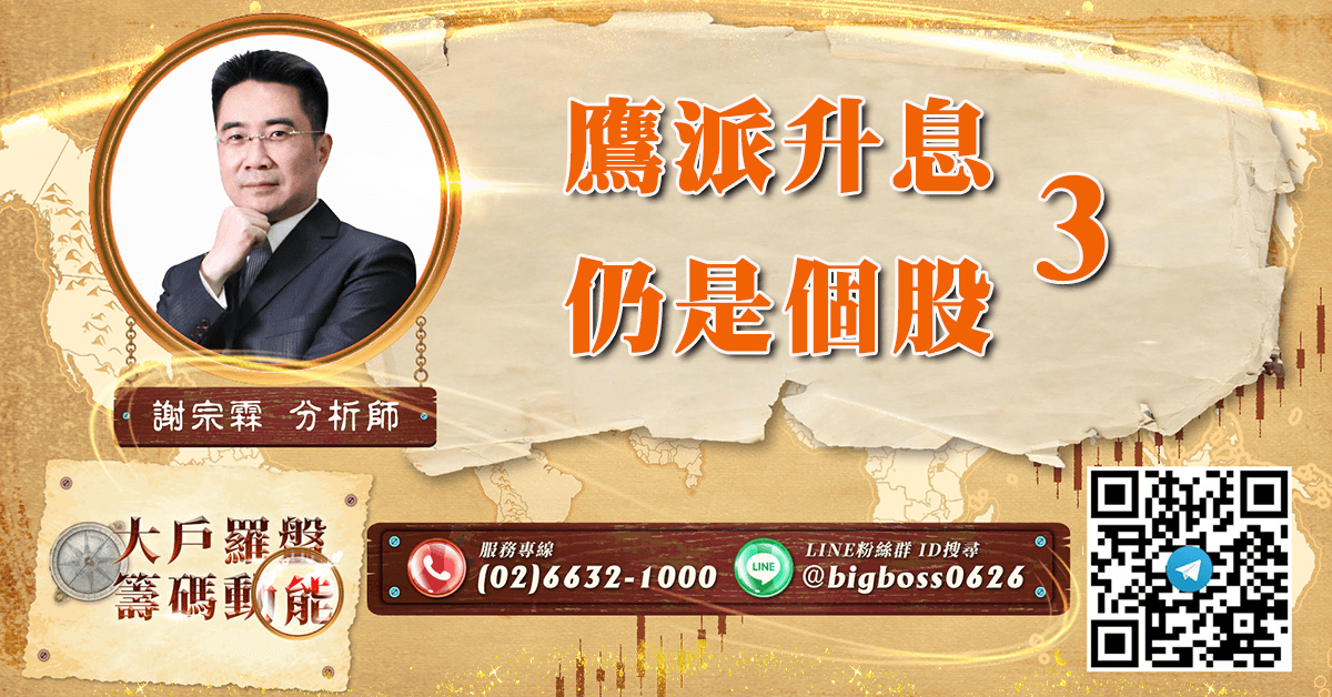 鷹派升息 仍是個股3 (圖)