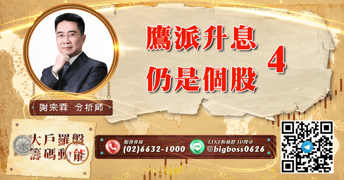鷹派升息 仍是個股4 (圖)