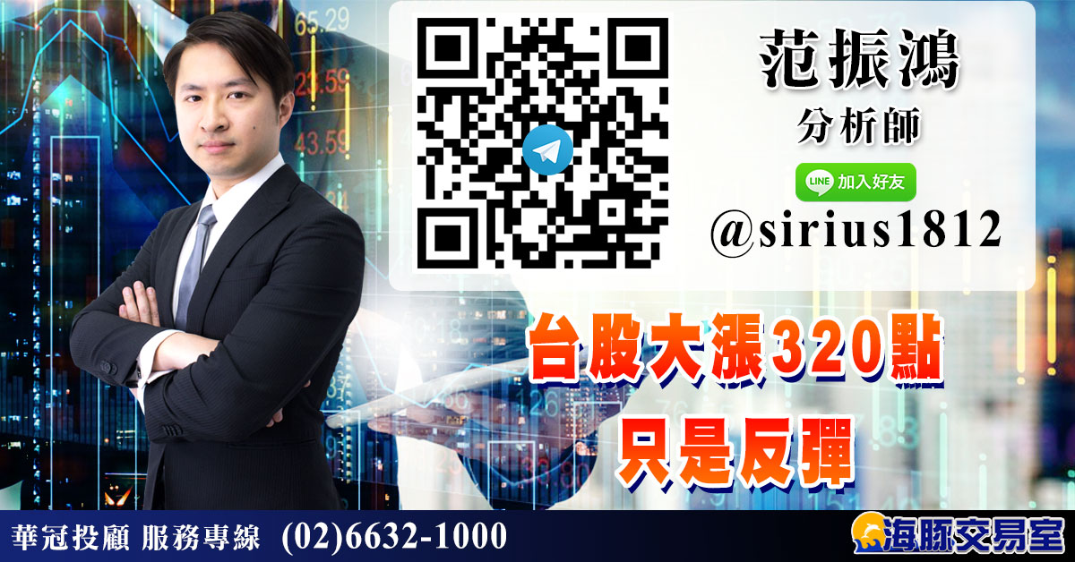 台股大漲320點 只是反彈 (圖)