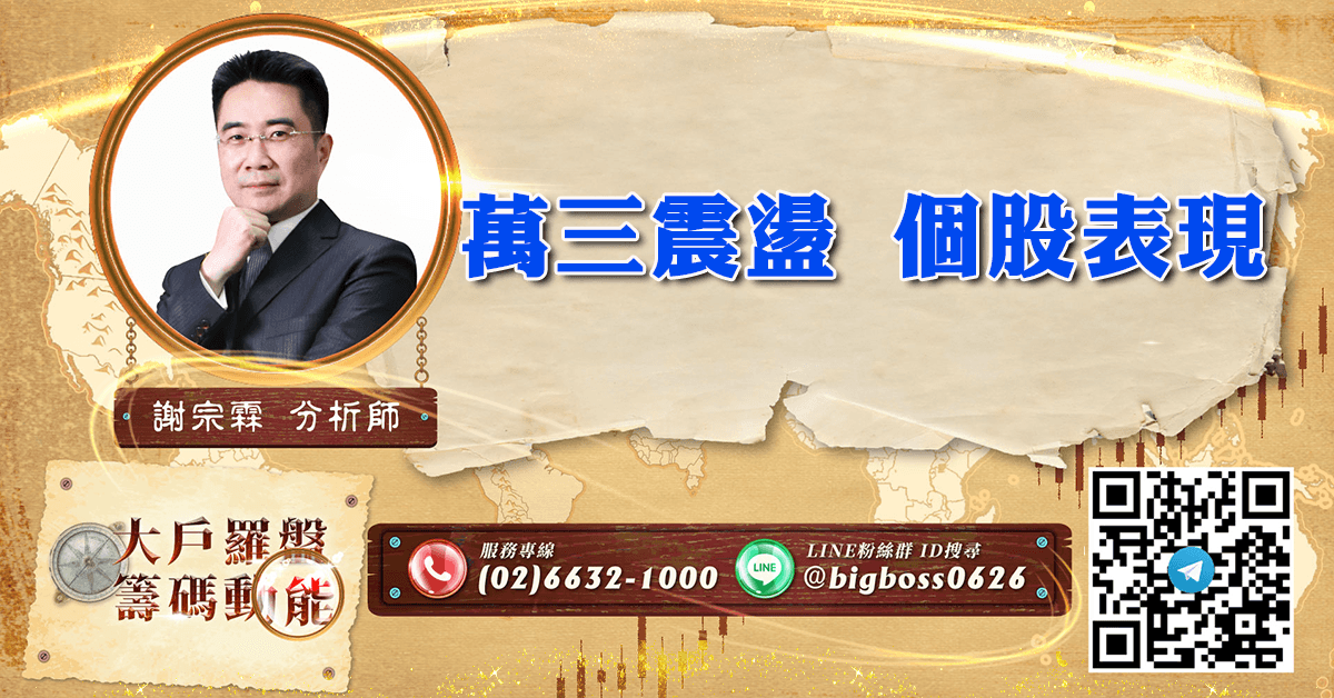 萬三震盪 個股表現 (圖)