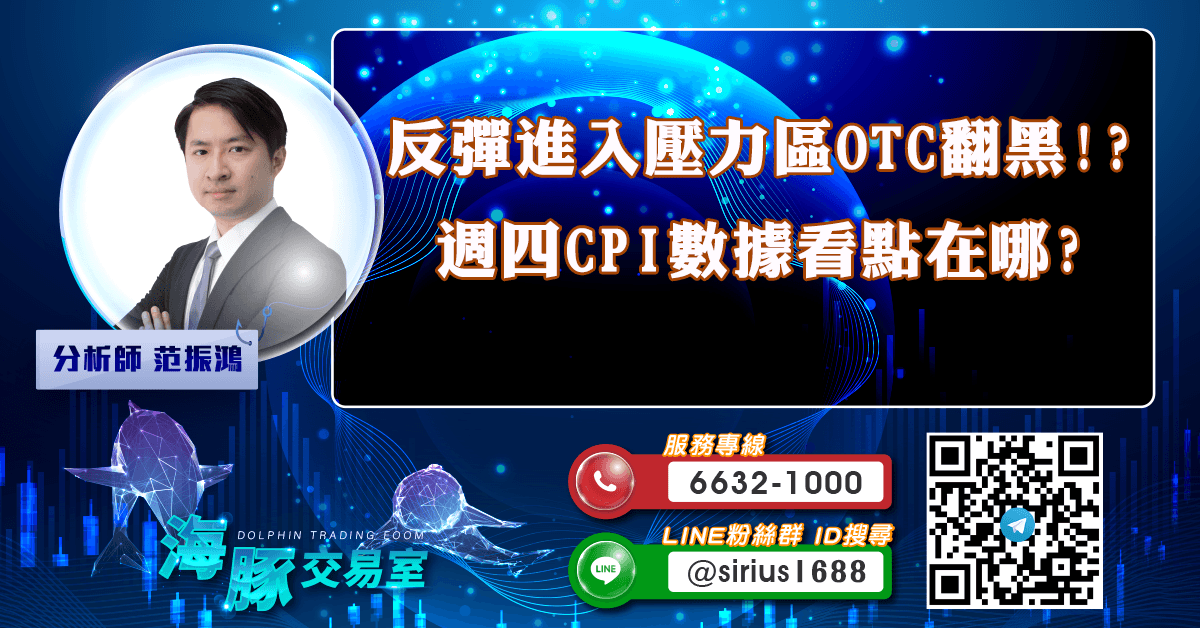 反彈進入壓力區OTC翻黑!? 週四CPI數據看點在哪? (圖)