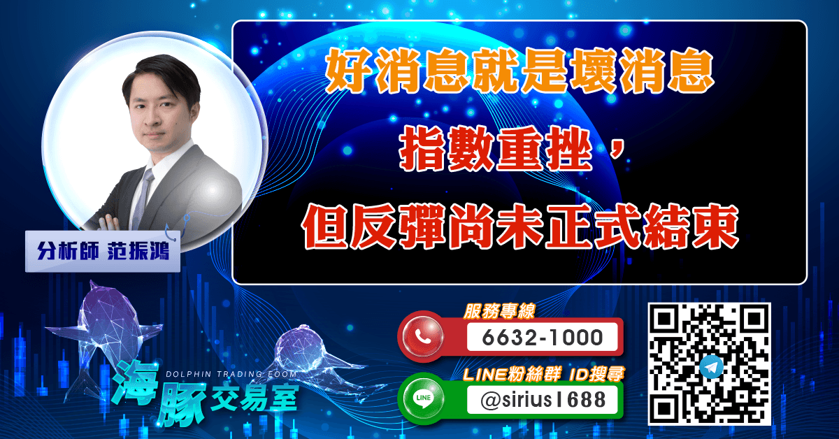 好消息就是壞消息 指數重挫,但反彈尚未正式結束 (圖)