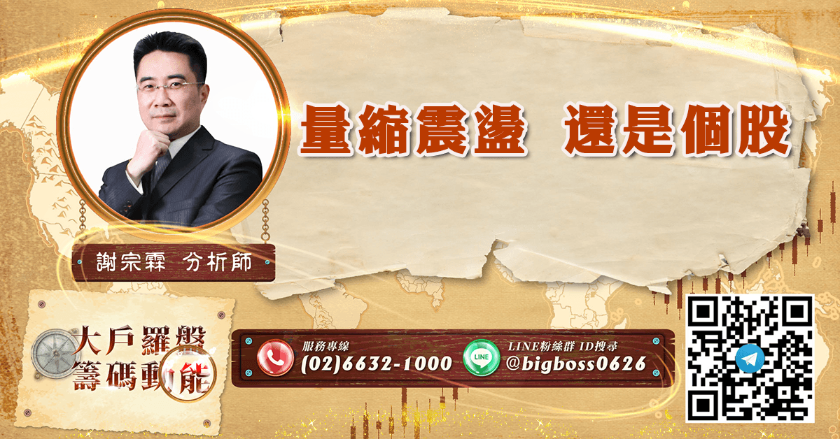 量縮震盪 還是個股 (圖)
