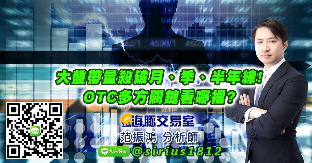 大盤帶量殺破月、季、半年線! OTC多方關鍵看哪裡?