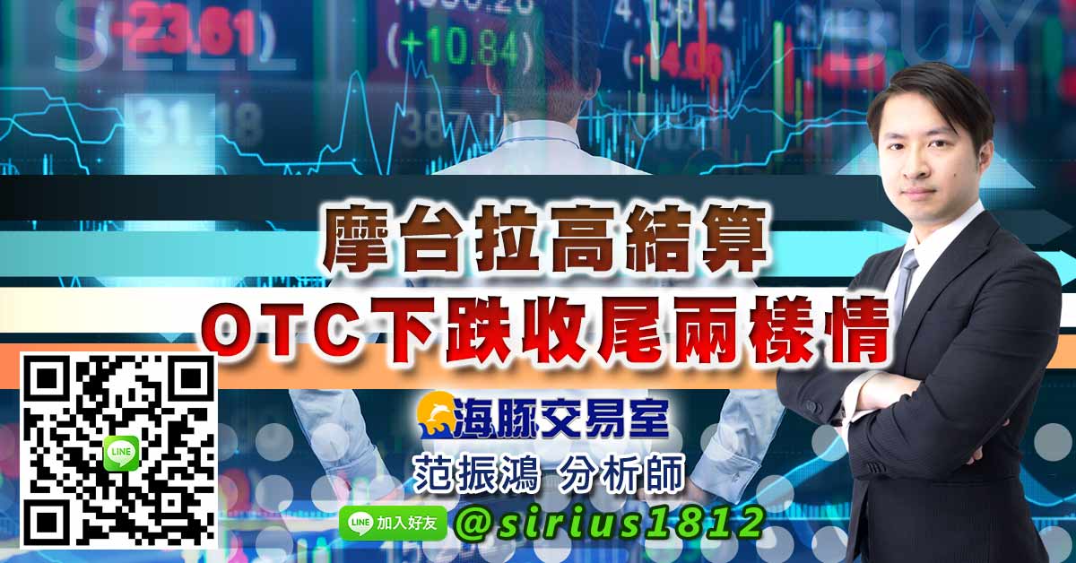 摩台拉高結算 OTC下跌收尾兩樣情