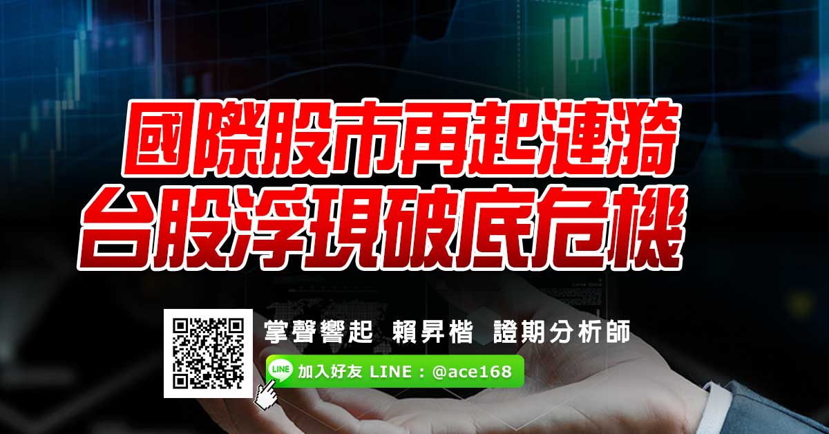 國際股市再起漣漪 台股浮現破底危機