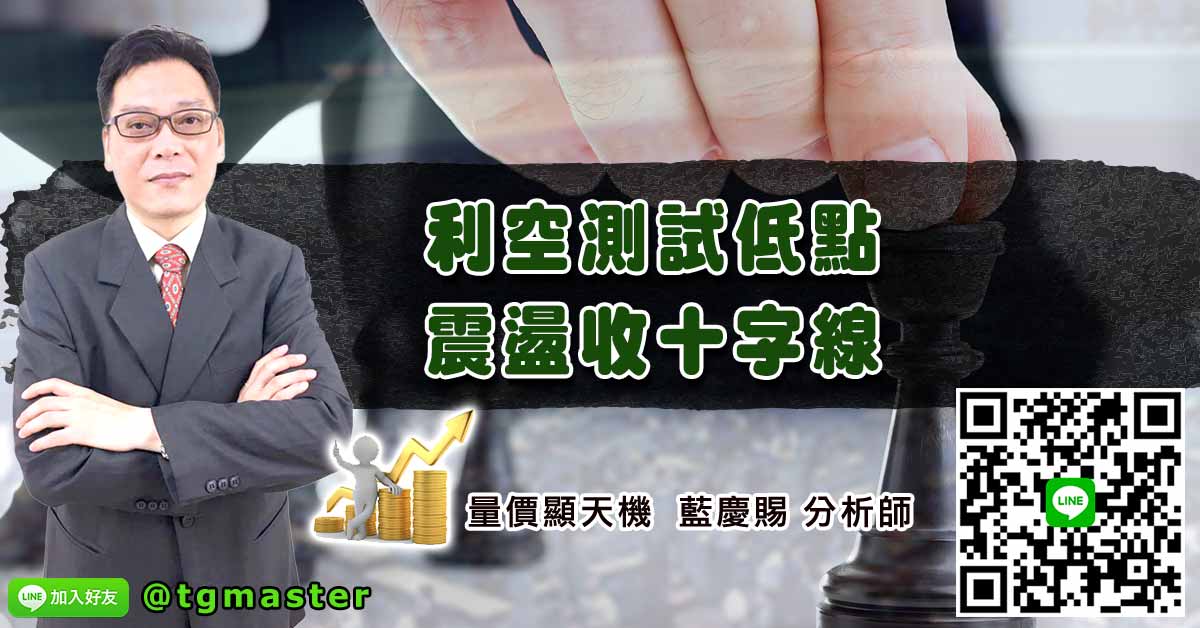 利空測試低點 震盪收十字線