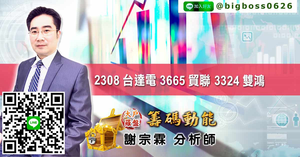 2308台達電 3665貿聯 3324雙鴻