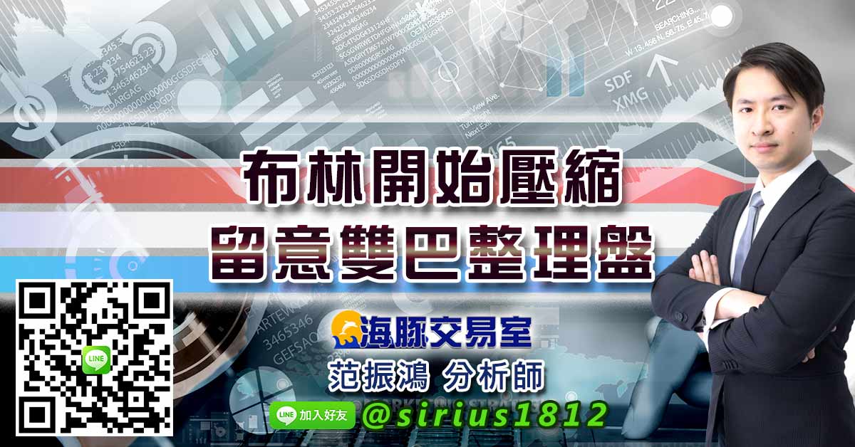 布林開始壓縮 留意雙巴整理盤