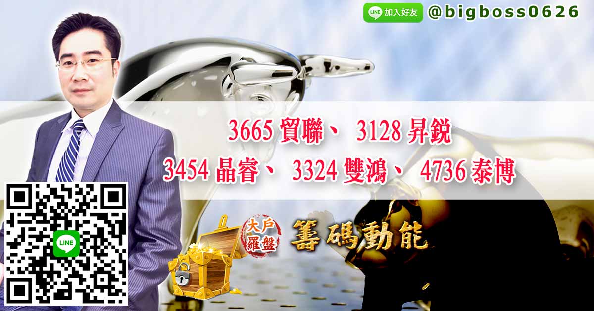3665貿聯、3128昇銳、3454晶睿、3324雙鴻、4736泰博