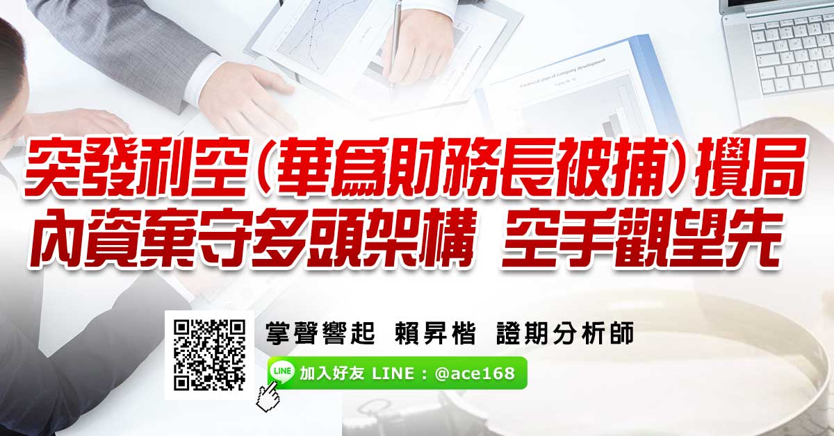 突發利空攪局 內資棄守多頭架構 空手觀望先