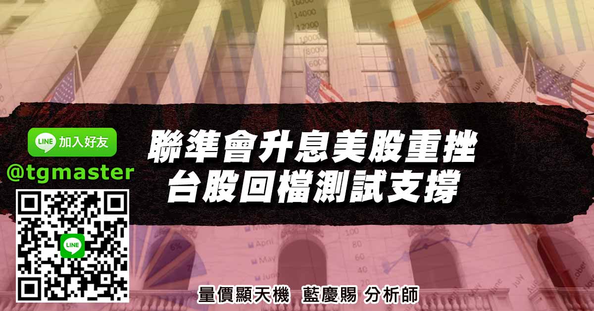 聯準會升息美股重挫 台股回檔測試支撐