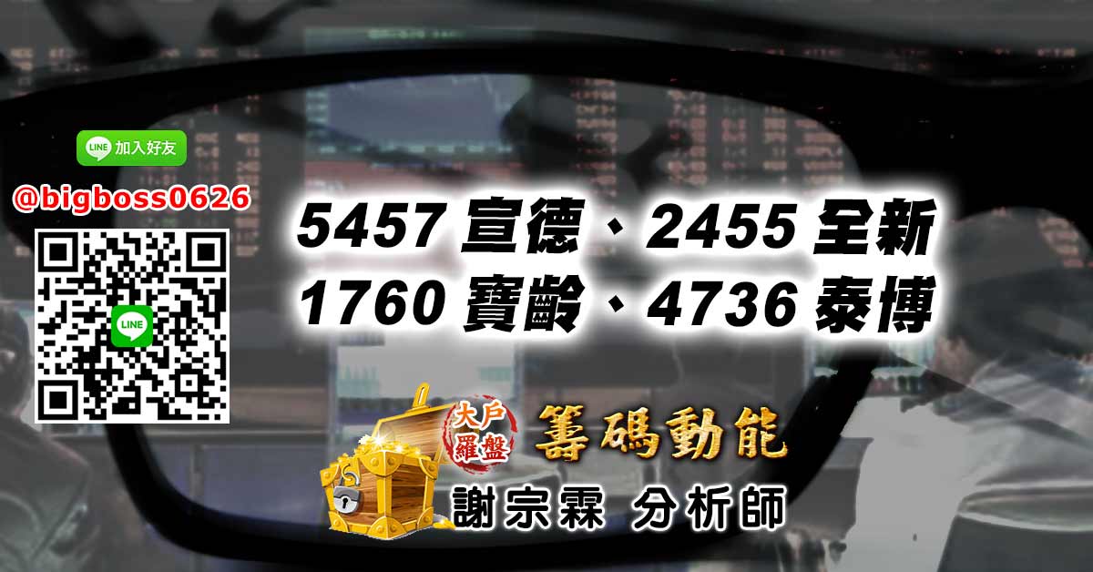 5457宣德、2455全新、1760寶齡、4736泰博
