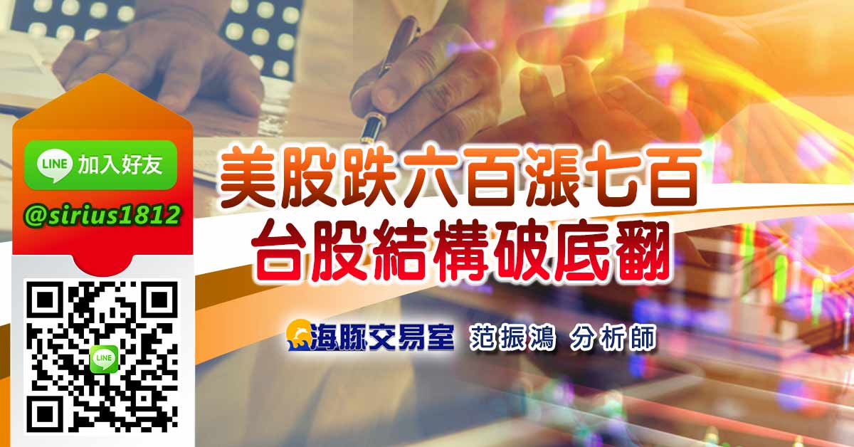 美股跌六百漲七百 台股結構破底翻