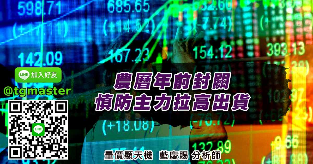 農曆年前封關慎防主力拉高出貨