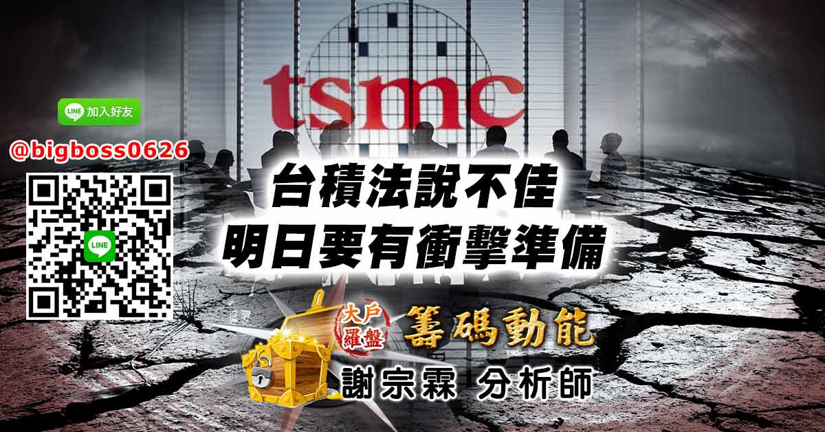 台積法說不佳 明日要有衝擊準備