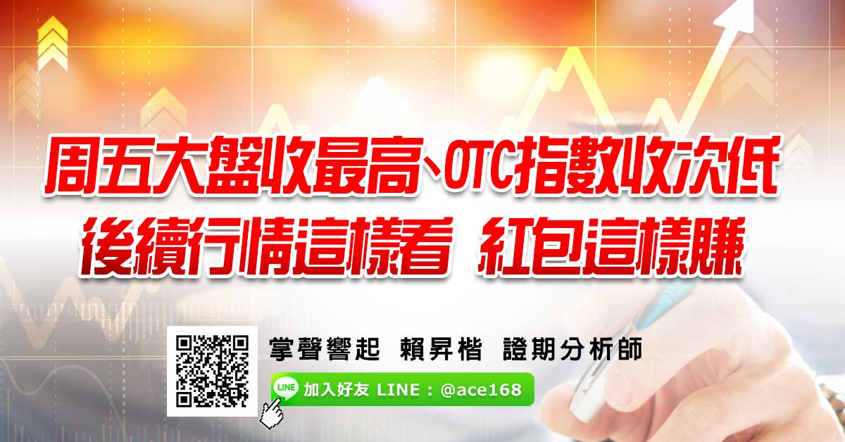 週五大盤收最高、OTC指數收次低 後續行情這樣看 紅包這樣賺