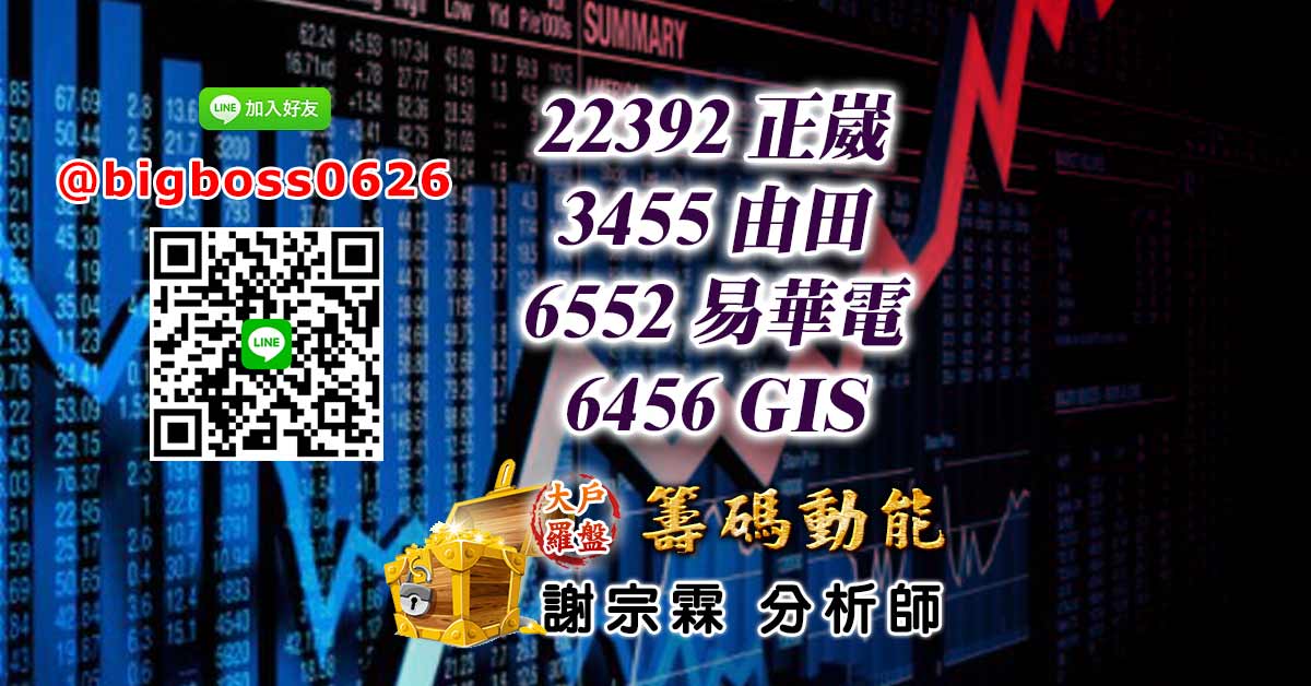 2392正崴 3455由田 6552易華電 6456GIS