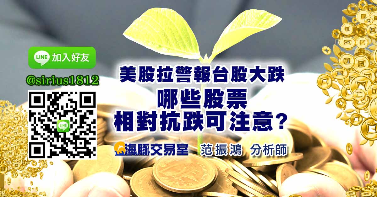 美股拉警報台股大跌 哪些股票相對抗跌可注意?
