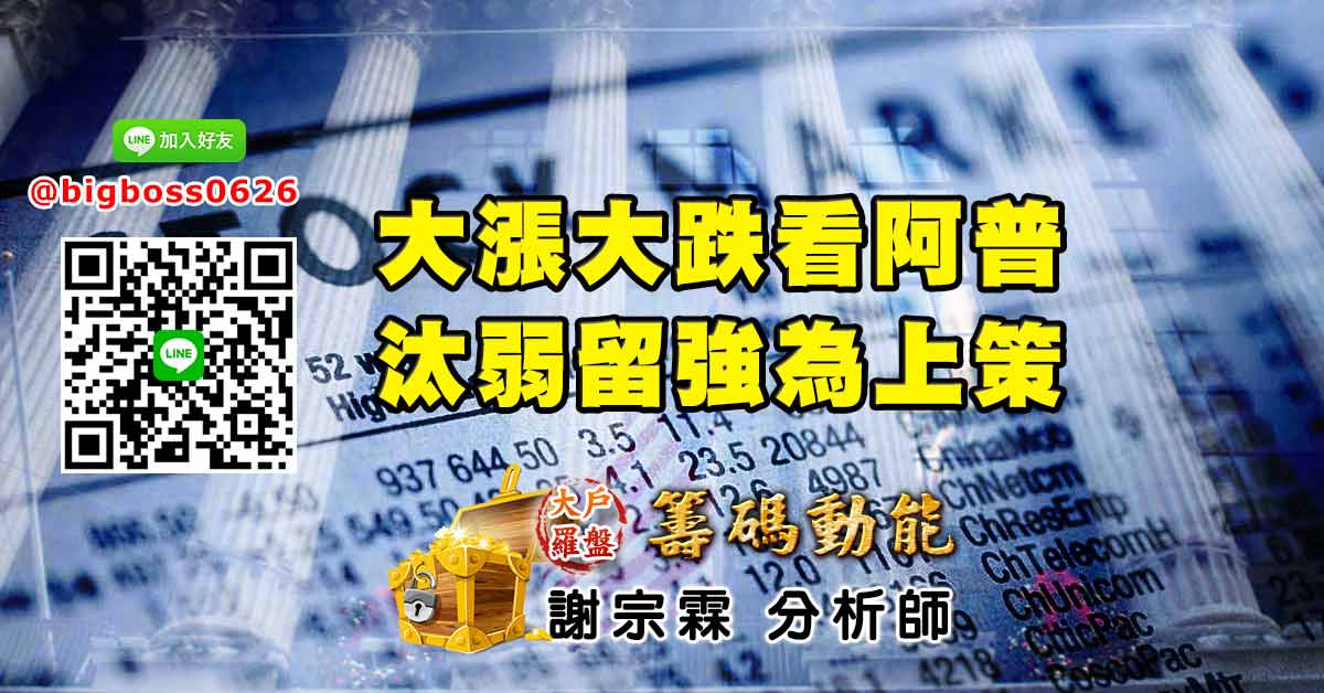大漲大跌看阿普 汰弱留強為上策