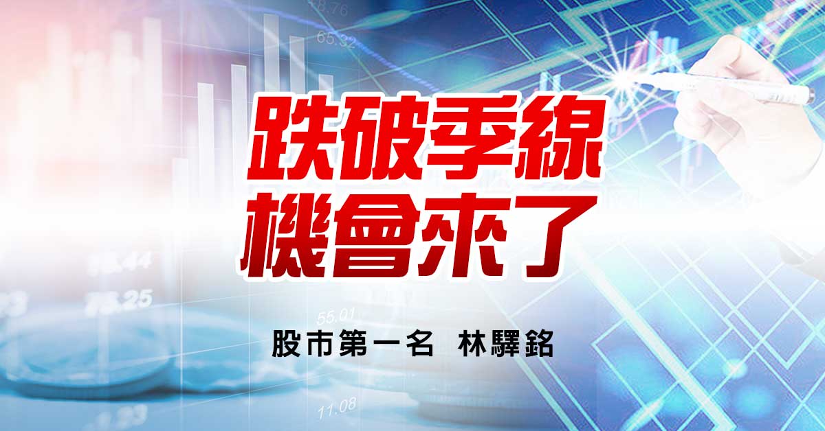【跌破季線，機會來了】
