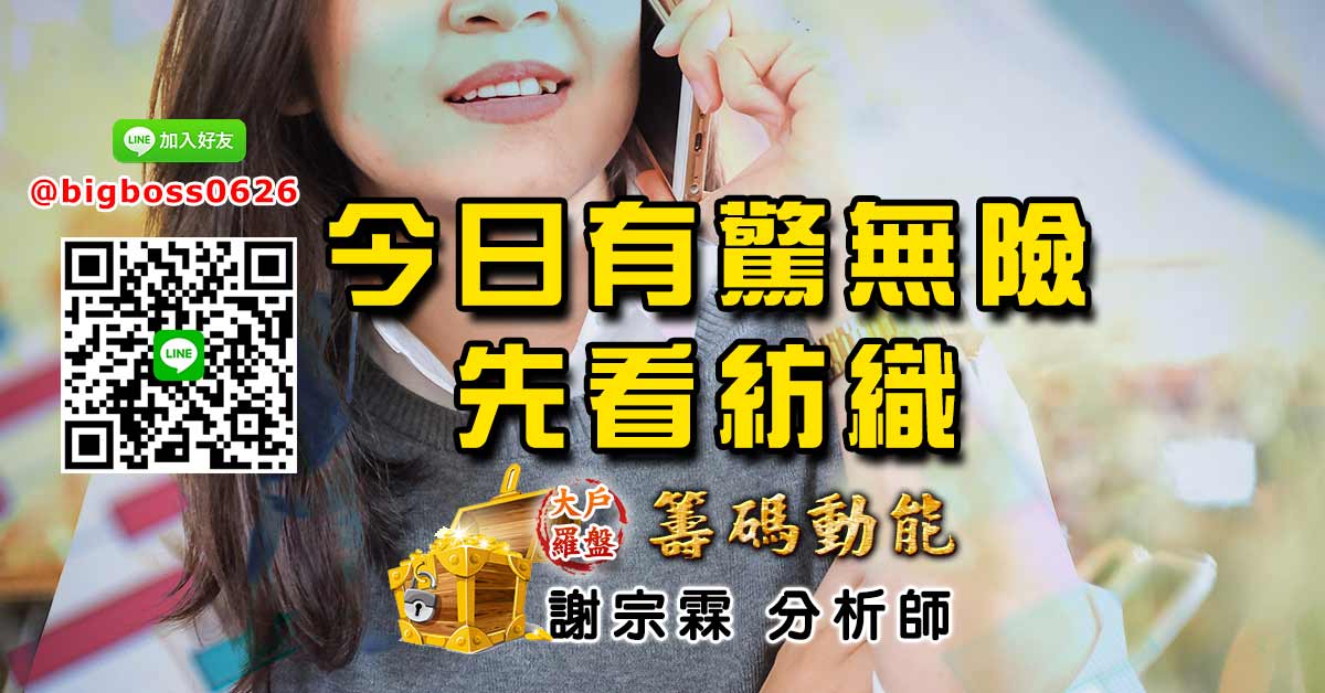 今日有驚無險 先看紡織