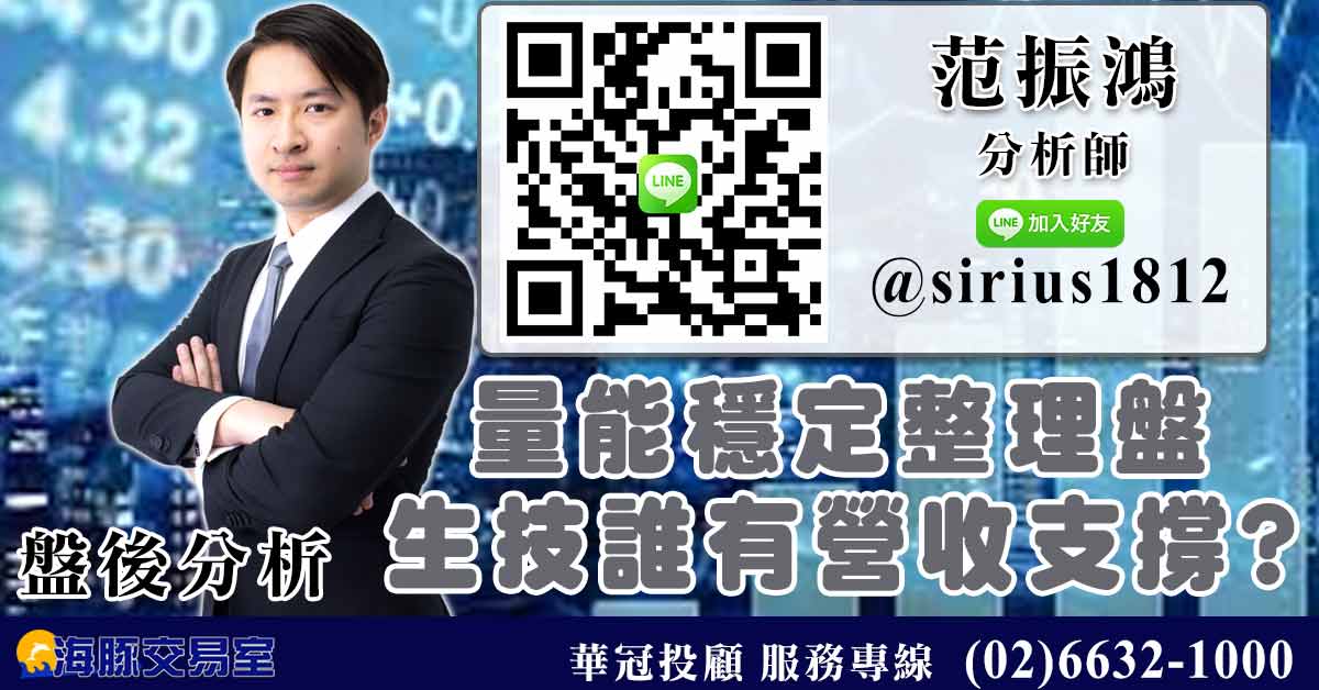 量能穩定整理盤 生技誰有營收支撐?