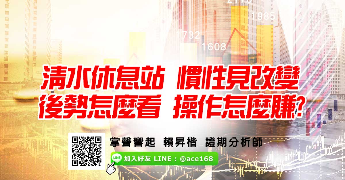 清水休息站 慣性見改變 後勢怎麼看 操作怎麼賺? (圖)