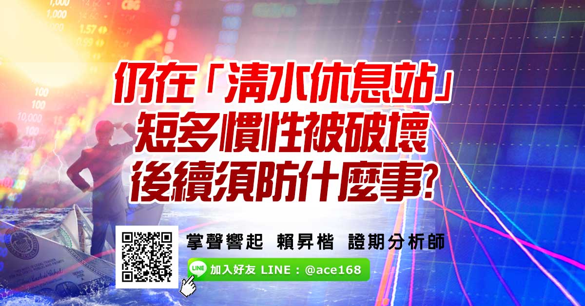仍在「清水休息站」 短多慣性被破壞 後續須防什麼事? (圖)