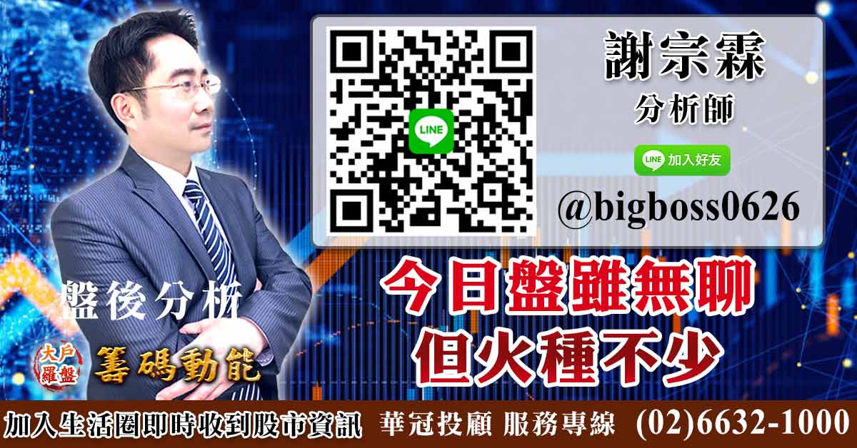 今日盤雖無聊，但火種不少 (圖)