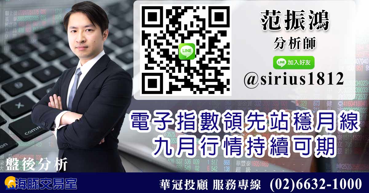 電子指數領先站穩月線 九月行情持續可期 (圖)