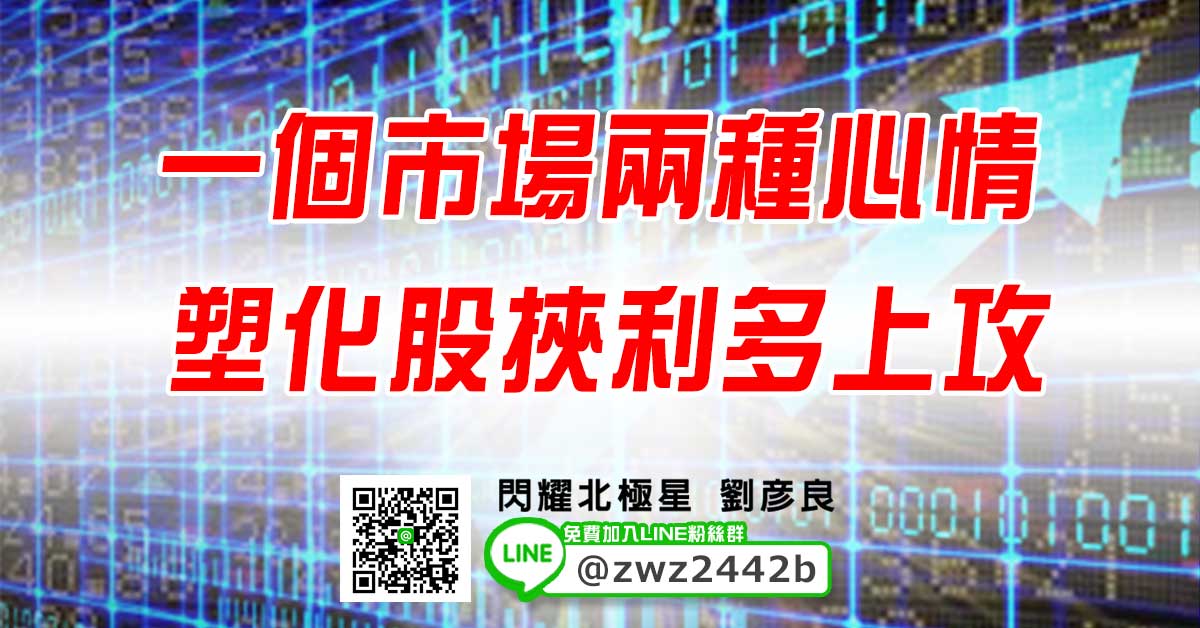 一個市場兩種心情 塑化股挾利多上攻