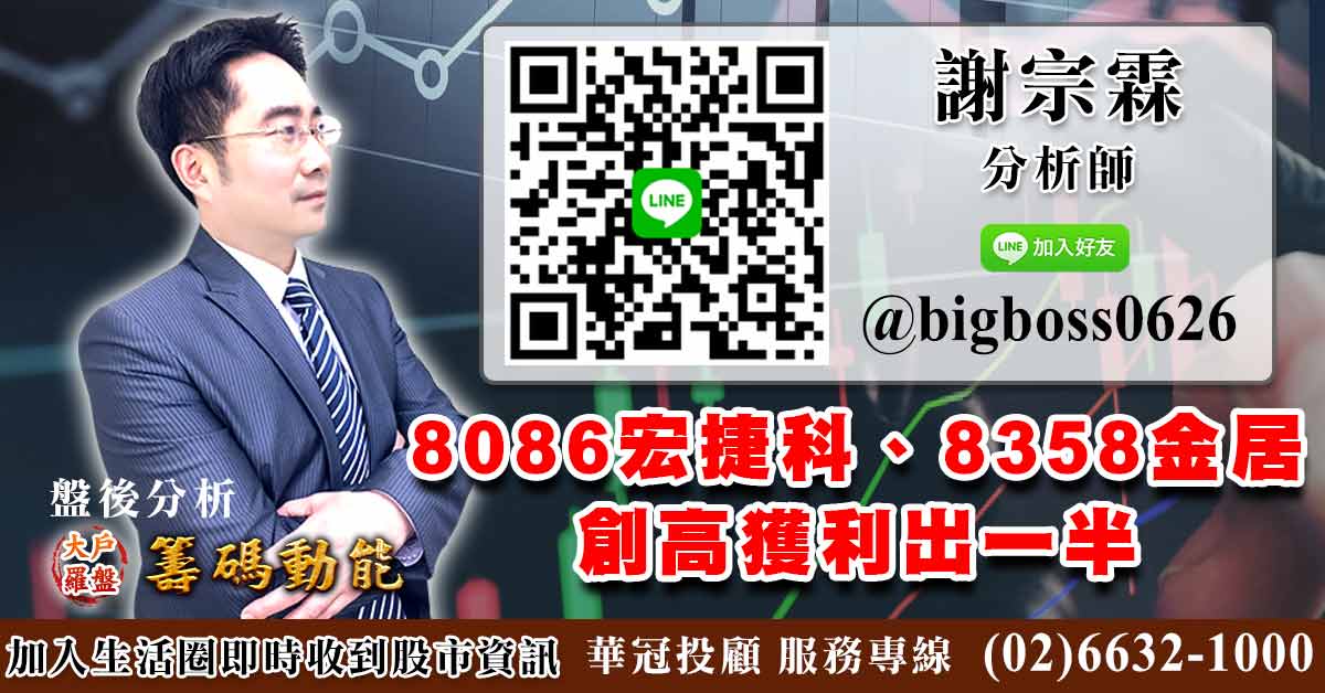 8086宏捷科、8358金居創高獲利出一半 (圖)