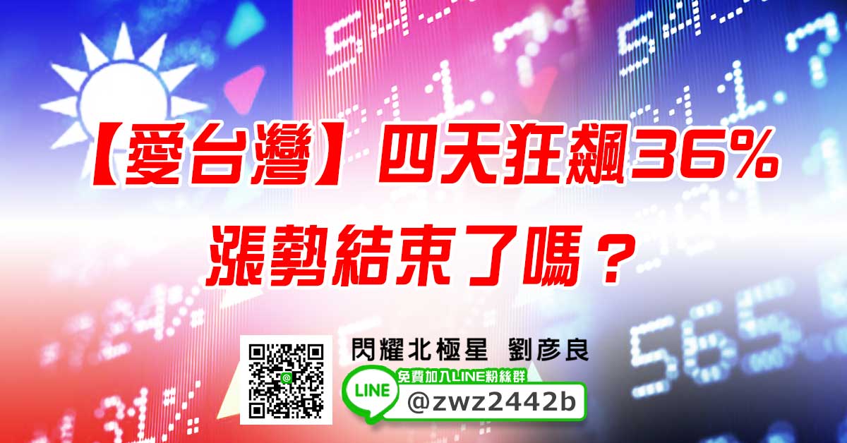 【愛台灣】四天狂飆36% 漲勢結束了嗎？