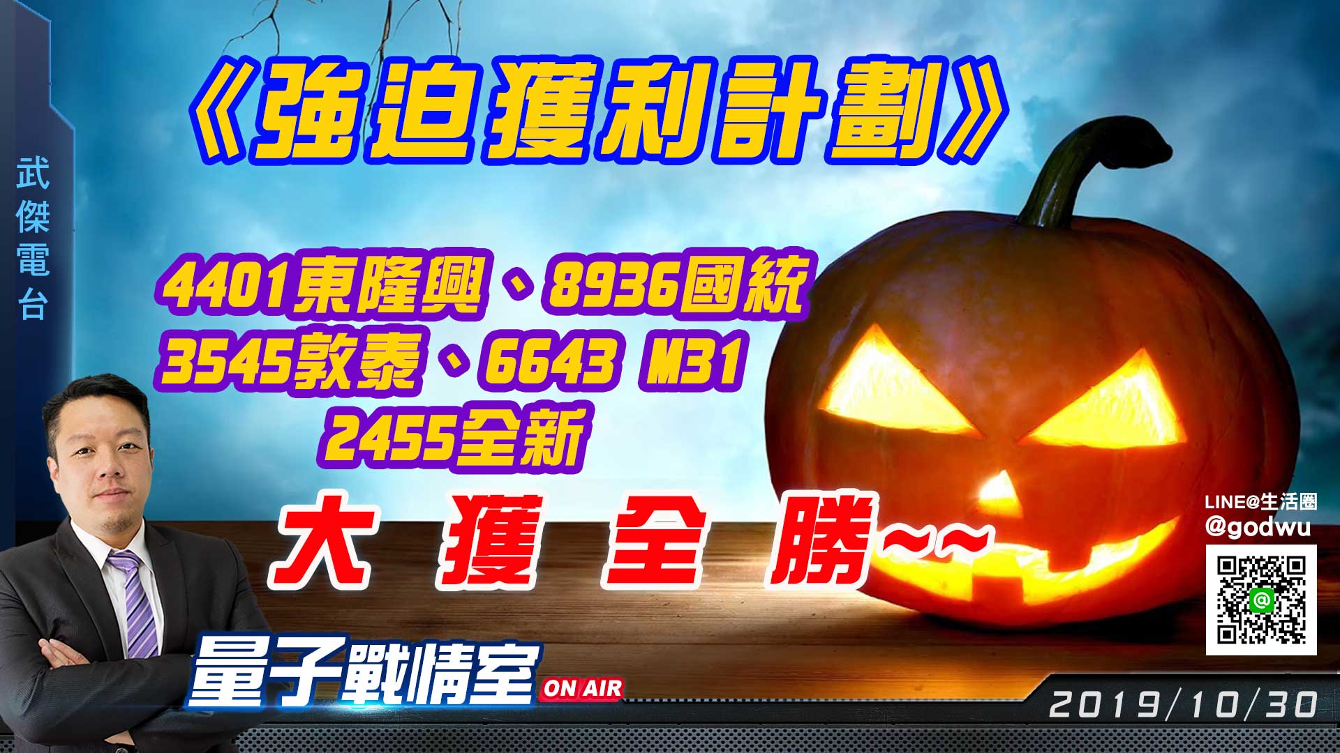 《強迫獲利計劃》 4401東隆興、8936國統、3545敦泰、6643M31、2455全新大獲全勝~~ (圖)