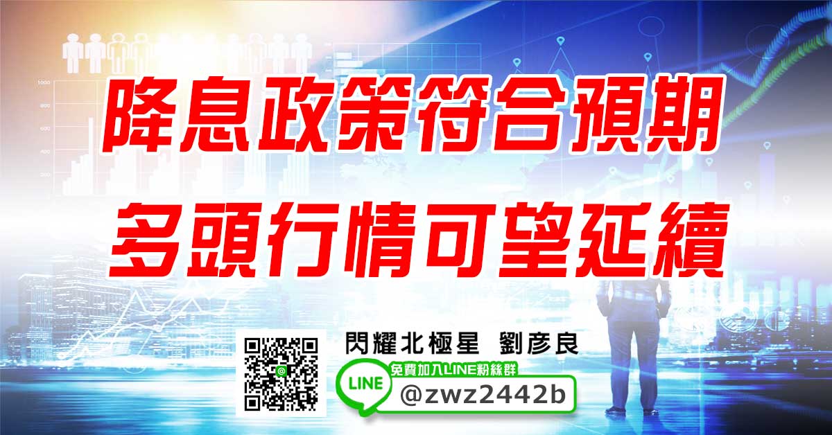 降息政策符合預期 多頭行情可望延續