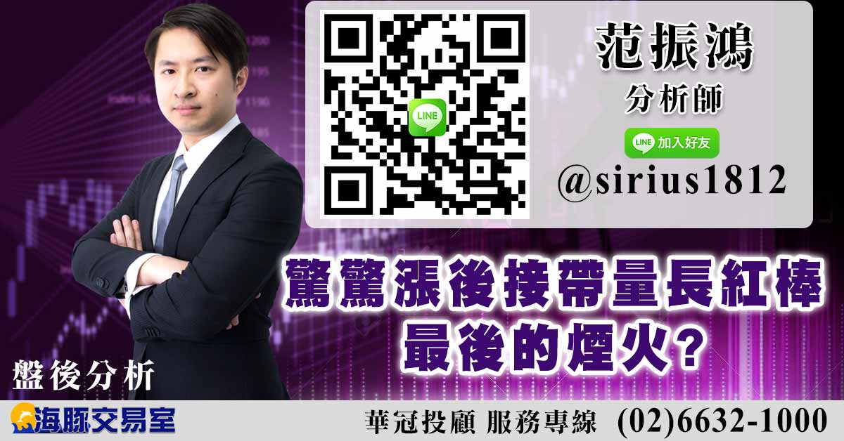 驚驚漲後接帶量長紅棒 最後的煙火? (圖)