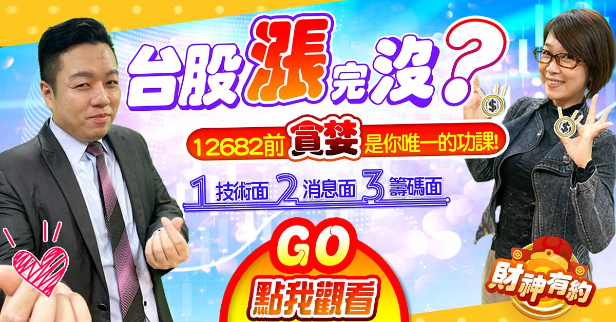 《財神有約》 台股漲完了嗎...? 連續幾天的拉回修正~未來的台股走勢~產生變化了嗎? (圖)