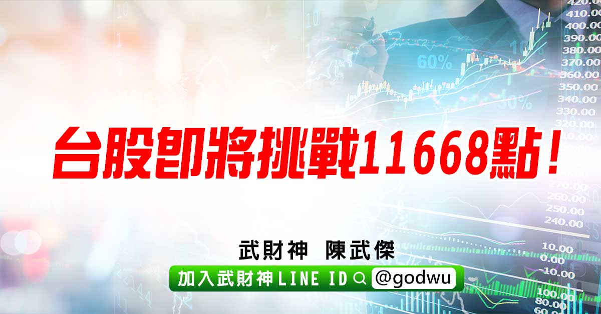 台股即將挑戰11668點! (圖)