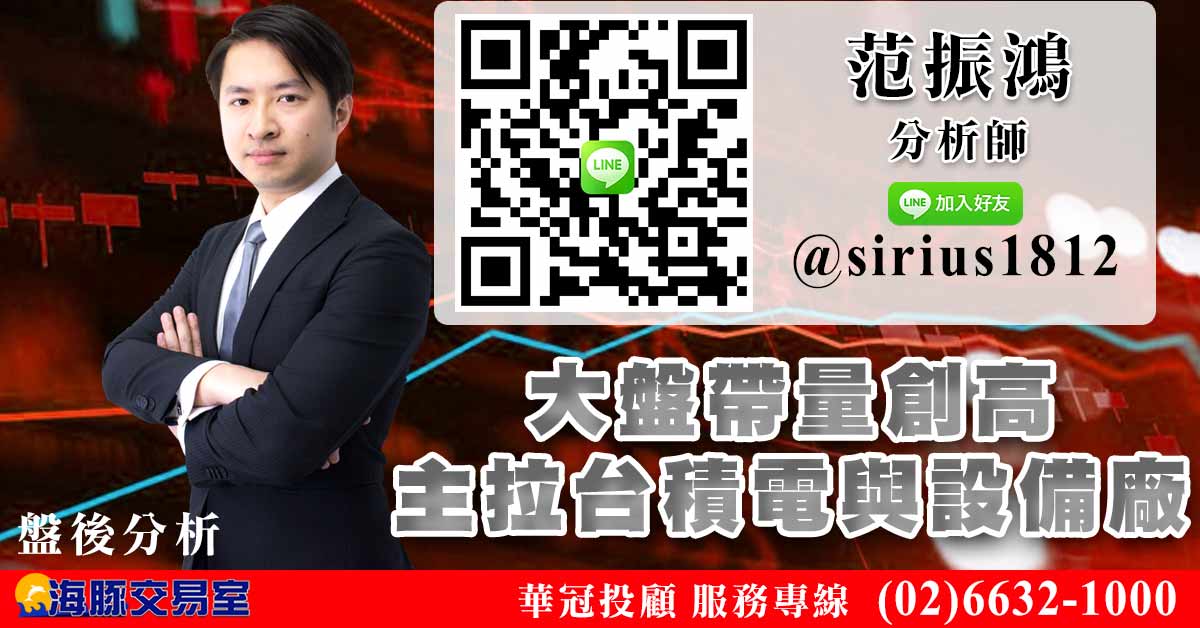 大盤帶量創高 主拉台積電與設備廠 (圖)