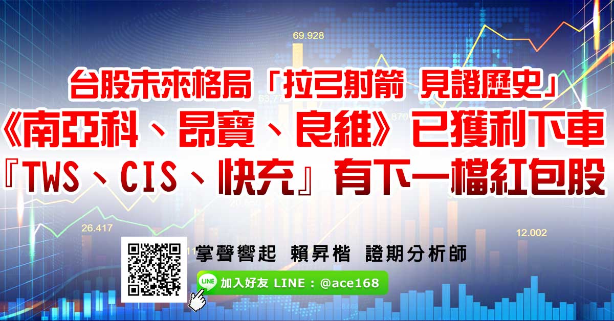 台股未來格局「拉弓射箭 見證歷史」 《南亞科、昂寶、良維》已獲利下車 『TWS、CIS、快充』有下一檔紅包股 (圖)