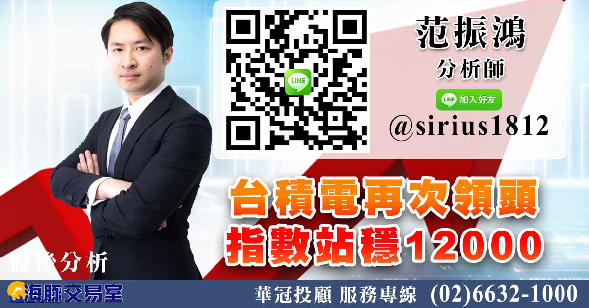 台積電再次領頭 指數站穩12000 (圖)