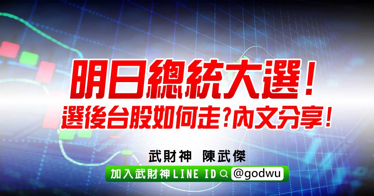 明日總統大選!選後台股如何走?內文分享! (圖)